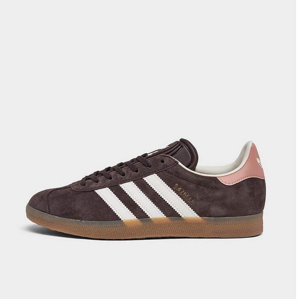 Adidas Gazelle Womens Lifestyle Shoes W 7.5/M 6.5 (Shadow Brown/Cream White)